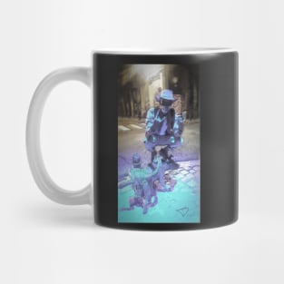 Rocking man on dog Mug